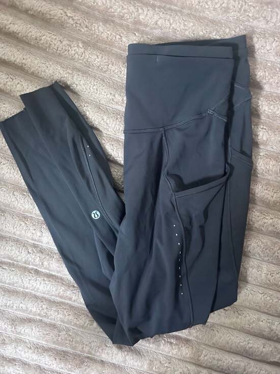 Lululemon Pants - Lululemon Fast and Free Leggings Size 6 Black Pockets